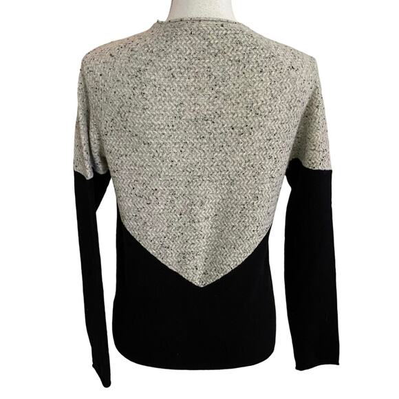 NEW Kier + J Size S 100% Cashmere Colorblock Sweater Textured Knit - Picture 2 of 6